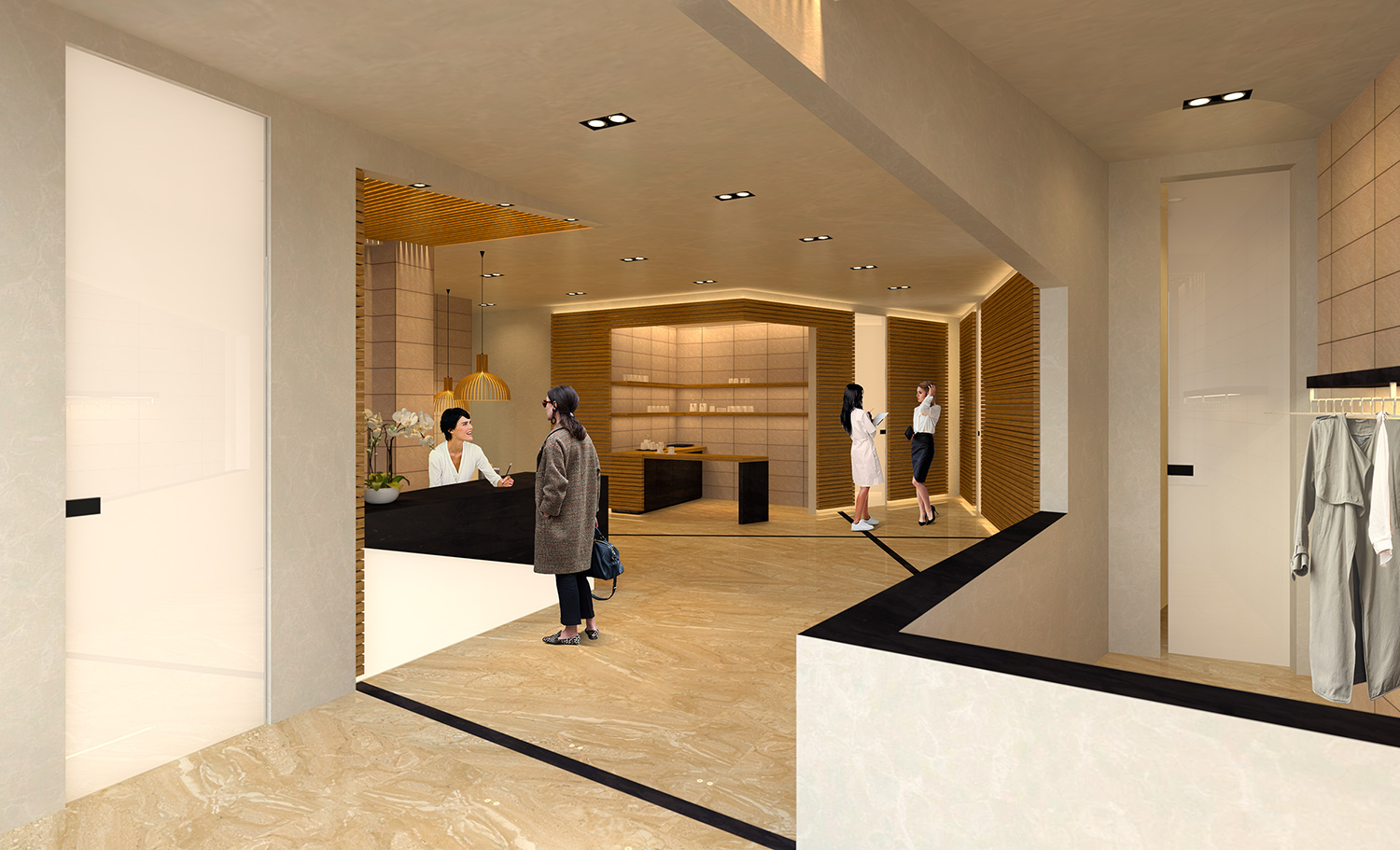 简约城市绿洲——246 平米 wellness 中心设计-9