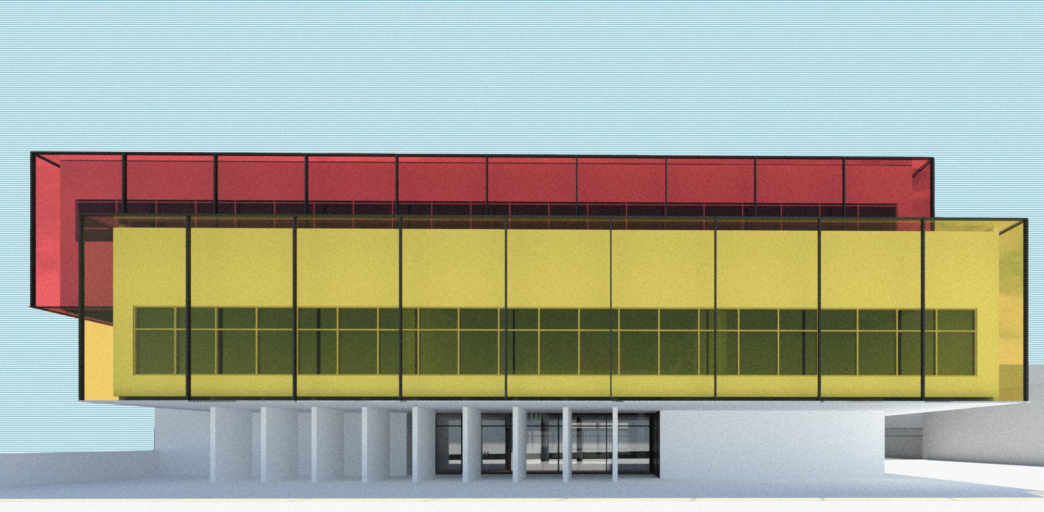 模块化设计打造现代中学教育空间-9