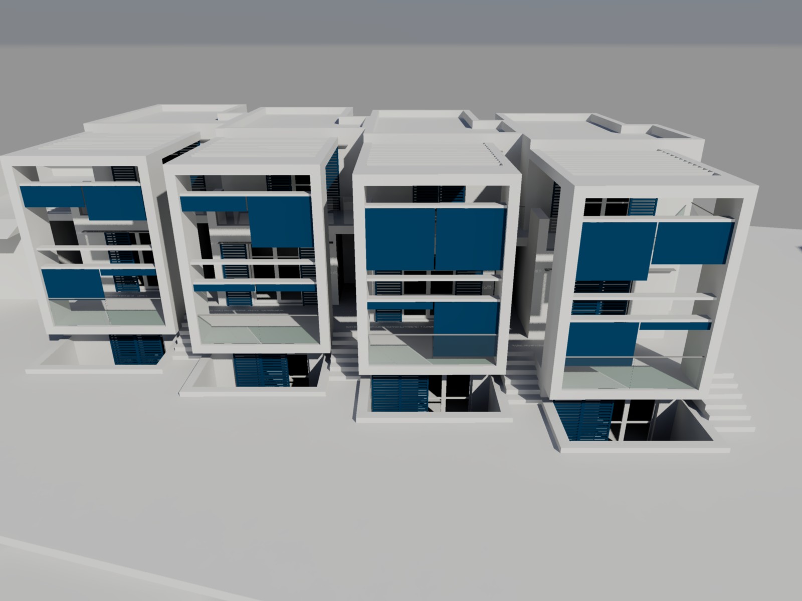 意式四层联排别墅设计-17