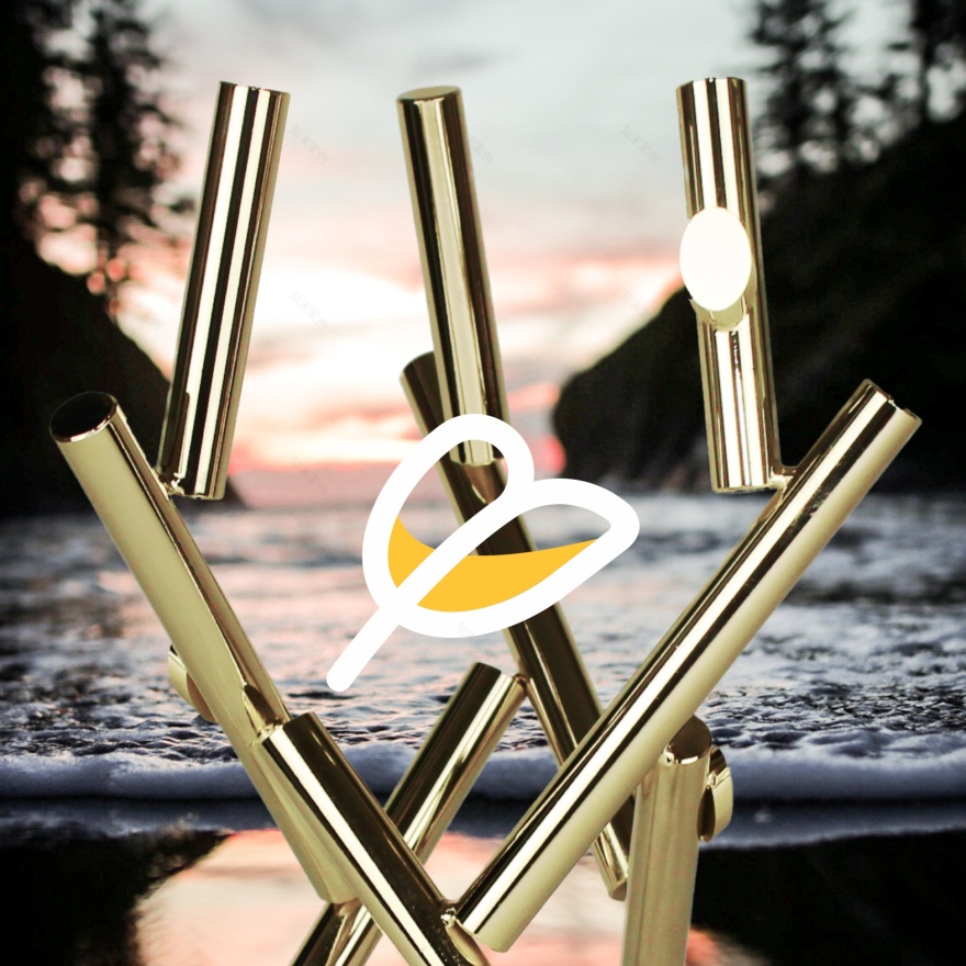 手工金属现代餐桌中心装饰-401