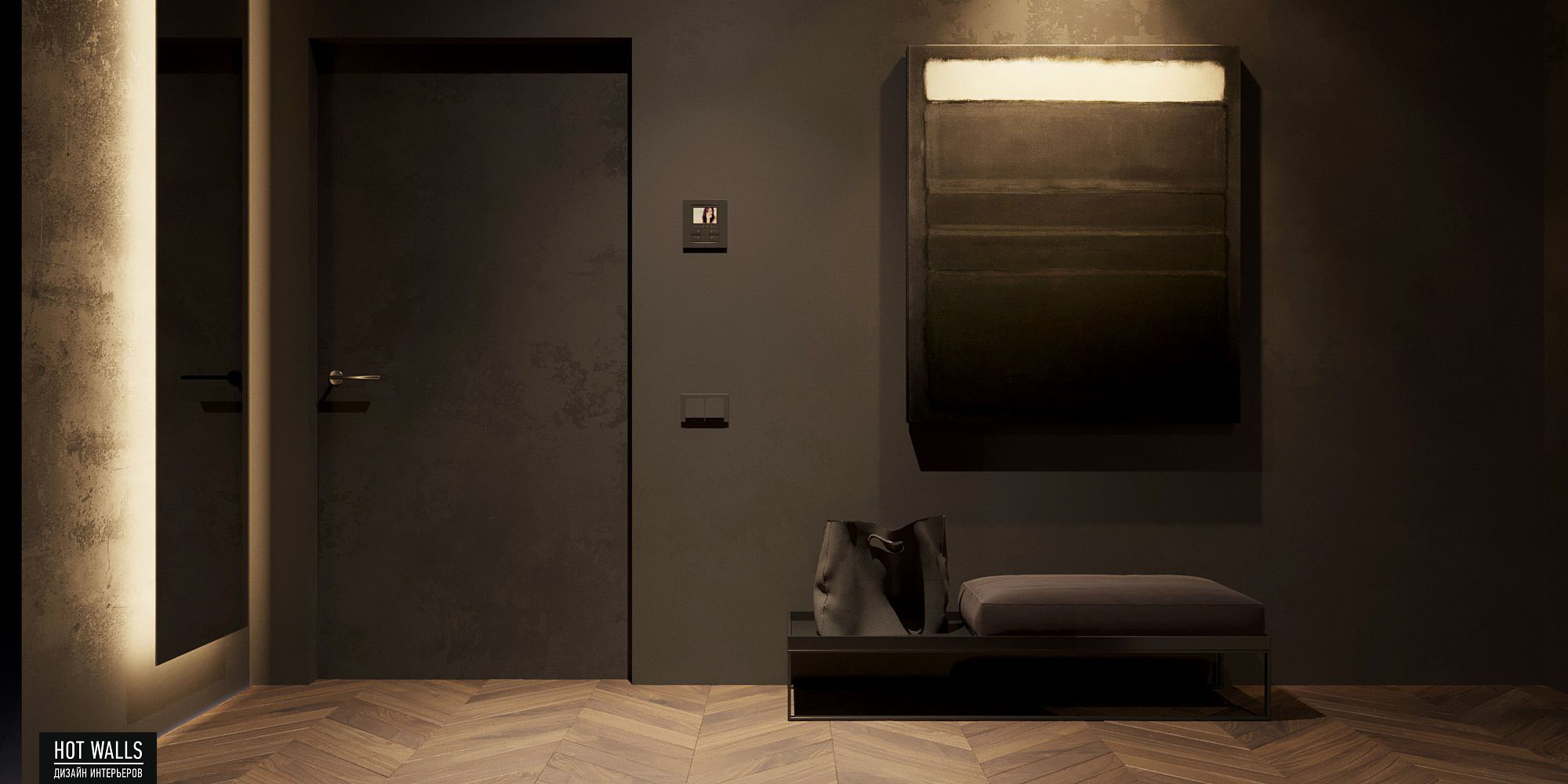 莫斯科公寓设计，融合城市风光与室内美学-21