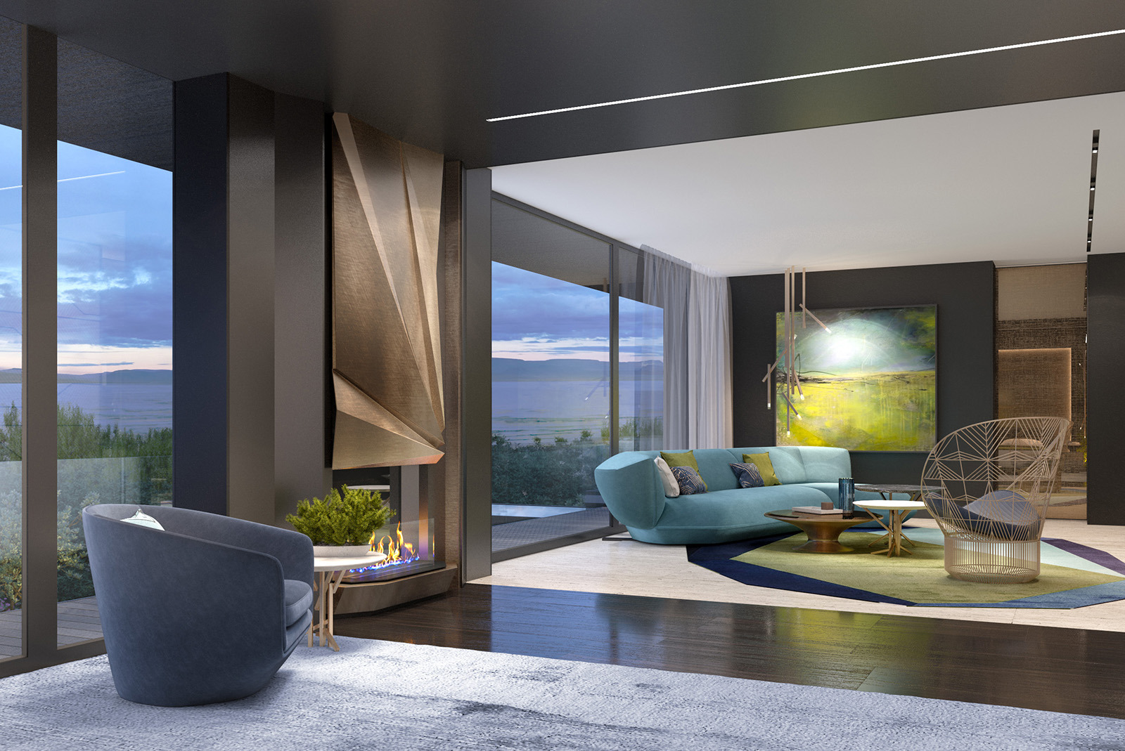 奥地利现代别墅设计与艺术融合-103