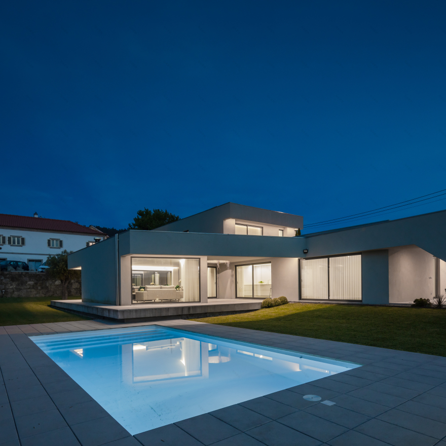 葡萄牙现代别墅 | 融入景观的私密空间-36