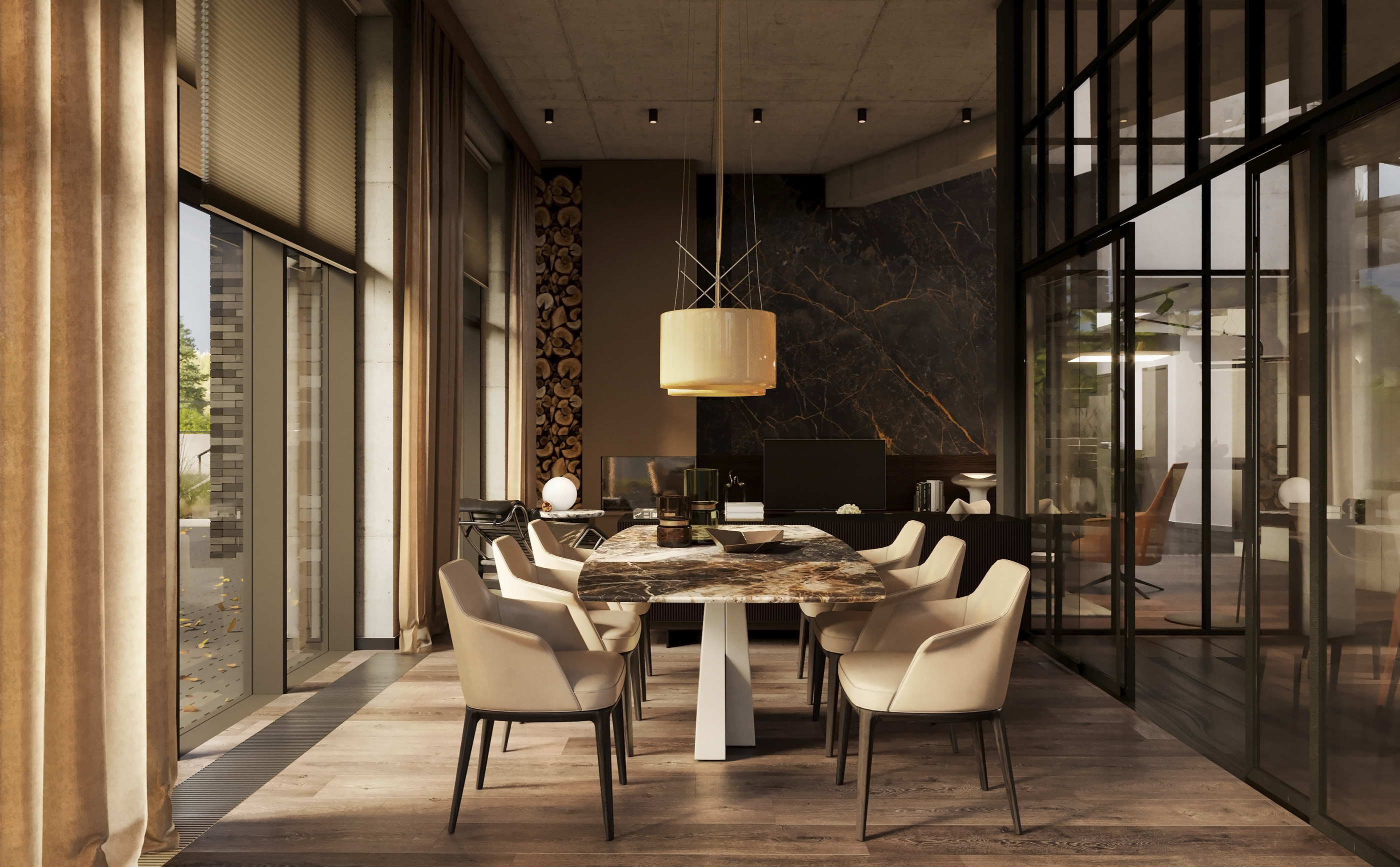 圣彼得堡森林别墅村绿色屋顶住宅-2