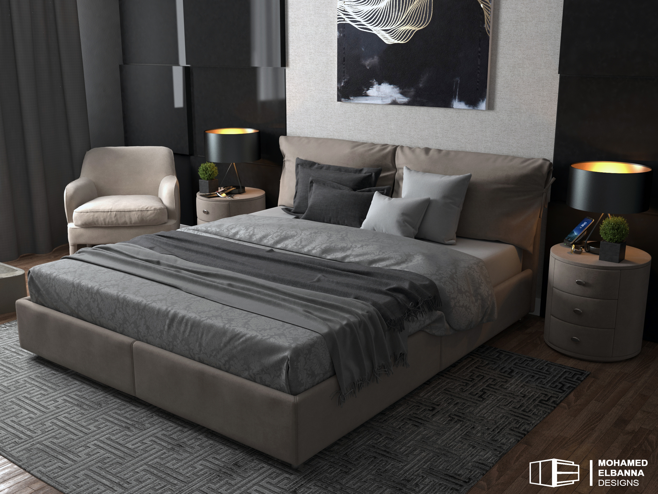 极简卧室设计，展现空间美学-1