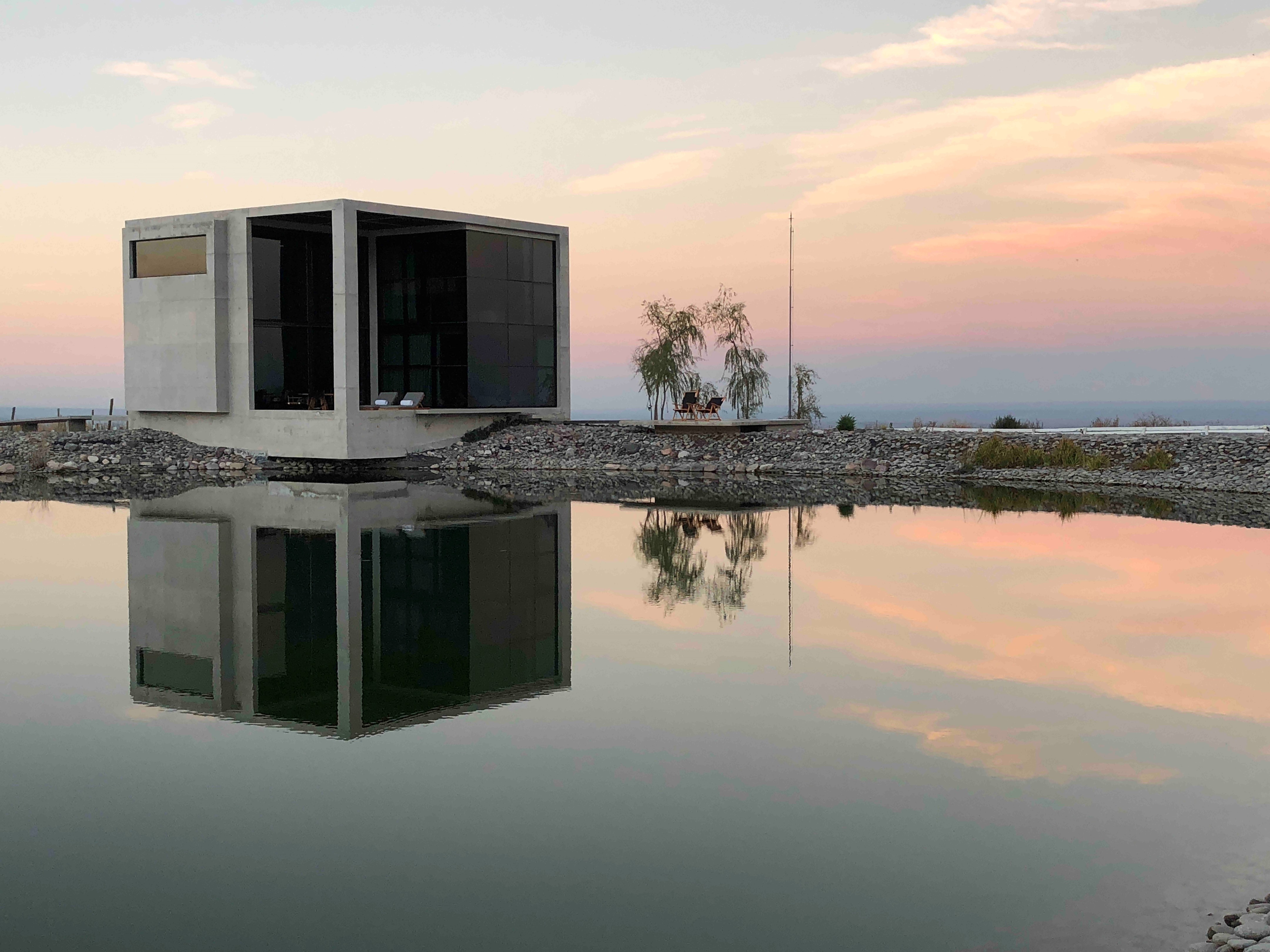 高山葡萄园里的绿色环保别墅-29