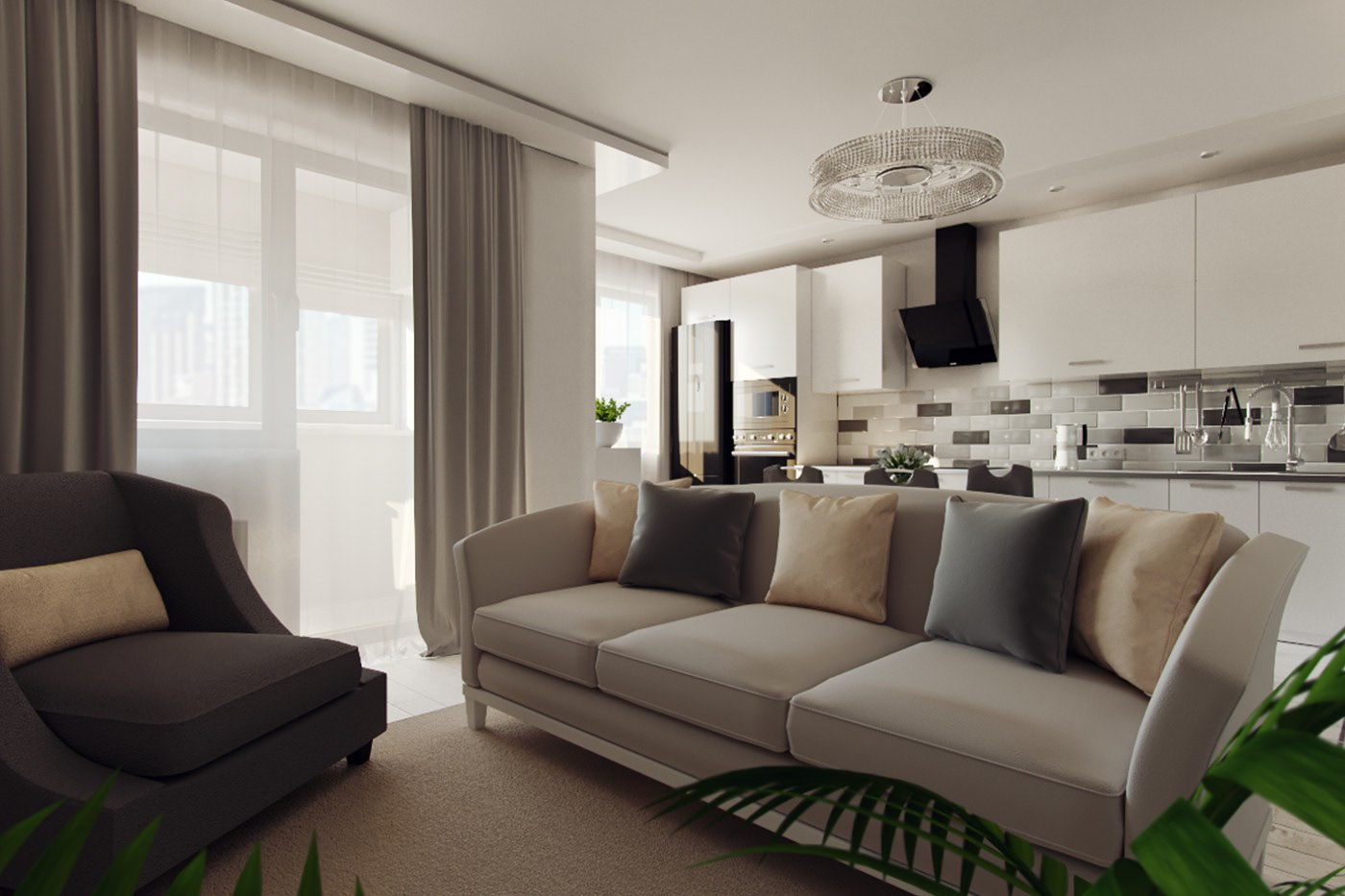 简约宜居的 Dzershinskogo 公寓-3