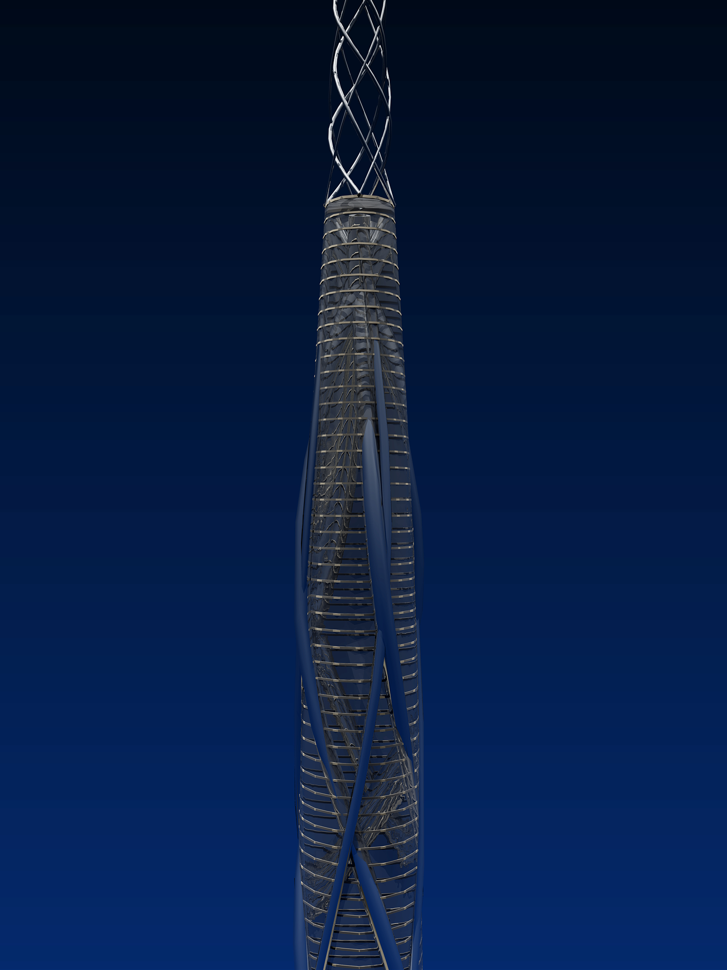 迪拜 4T1 扭曲摩天大楼——未来城市综合体设计-5