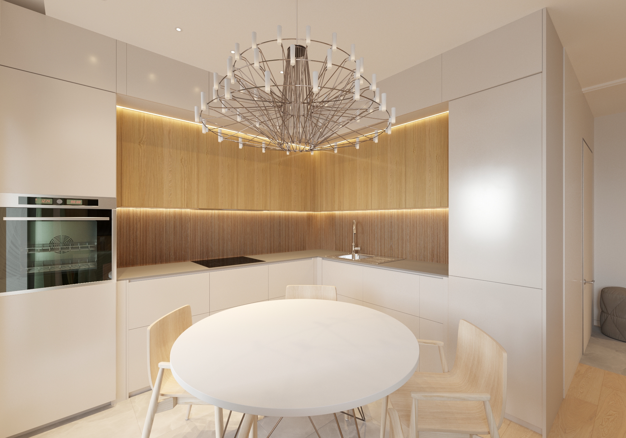 2018 年完成的"Prityazhenie"公寓室内设计-8