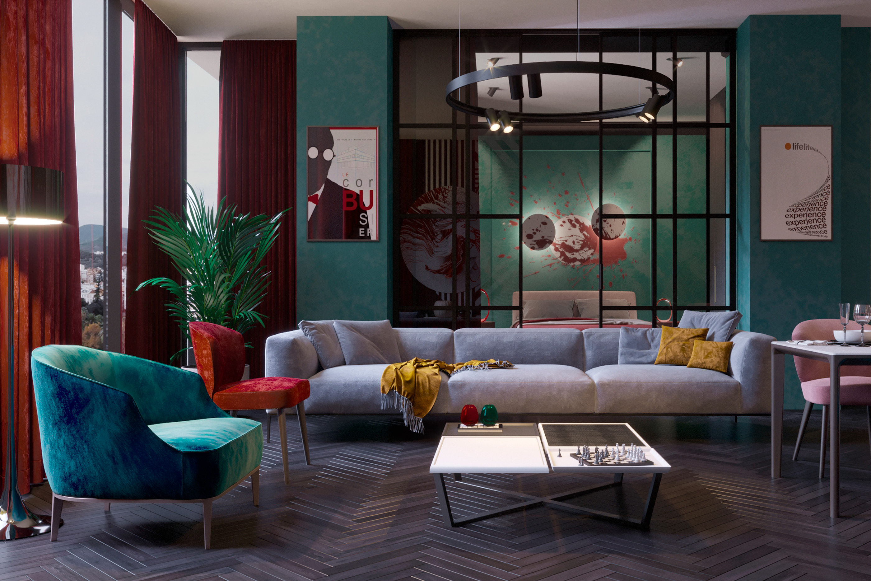 黑白对比的现代家居设计-5