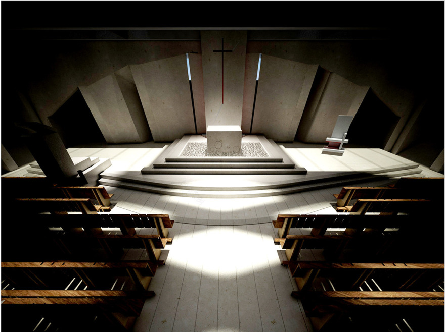 融合天地空间的教堂设计—— Oppido Lucano 教堂-28