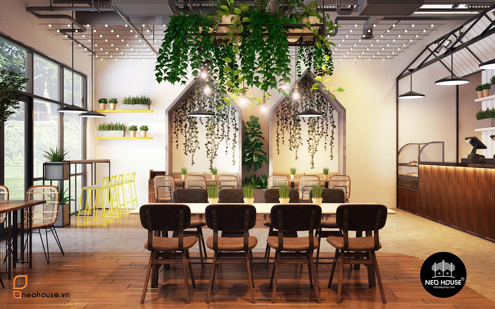 越南胡志明市美丽咖啡馆室内设计案例解析-3