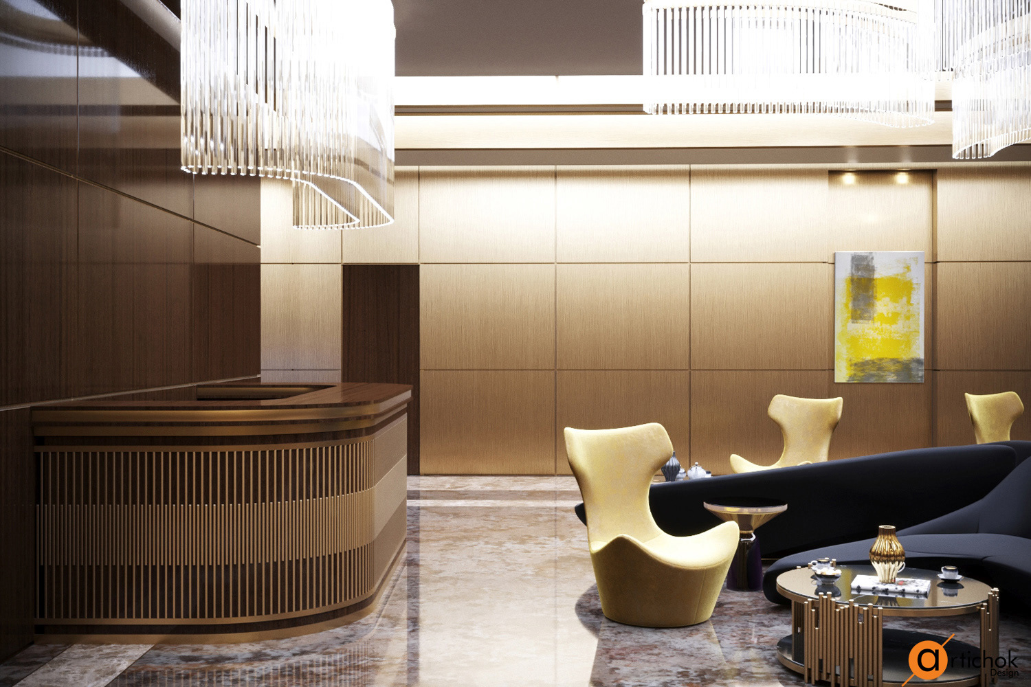 现代奢华办公空间设计-10