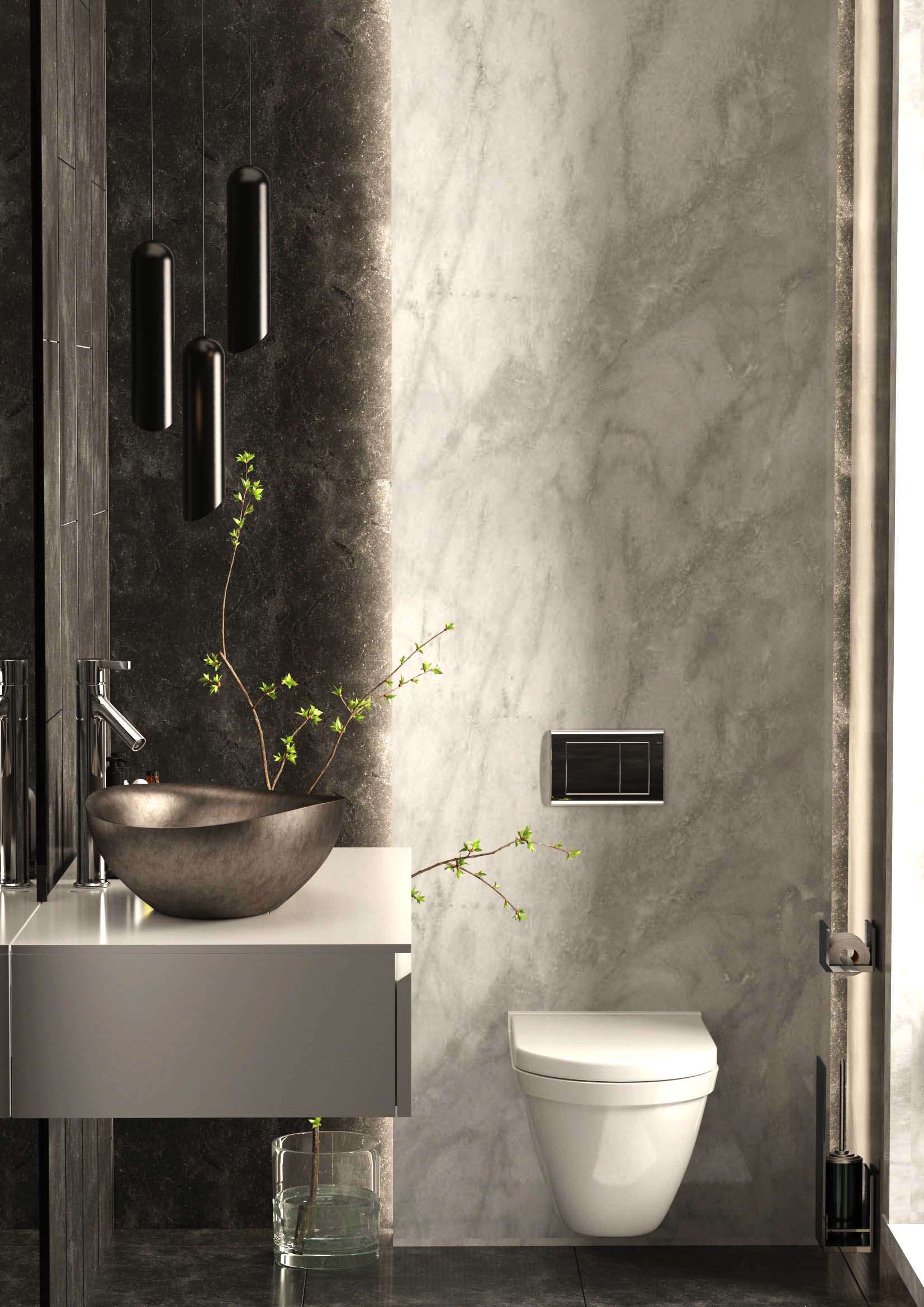 简约时尚的浴室设计-1