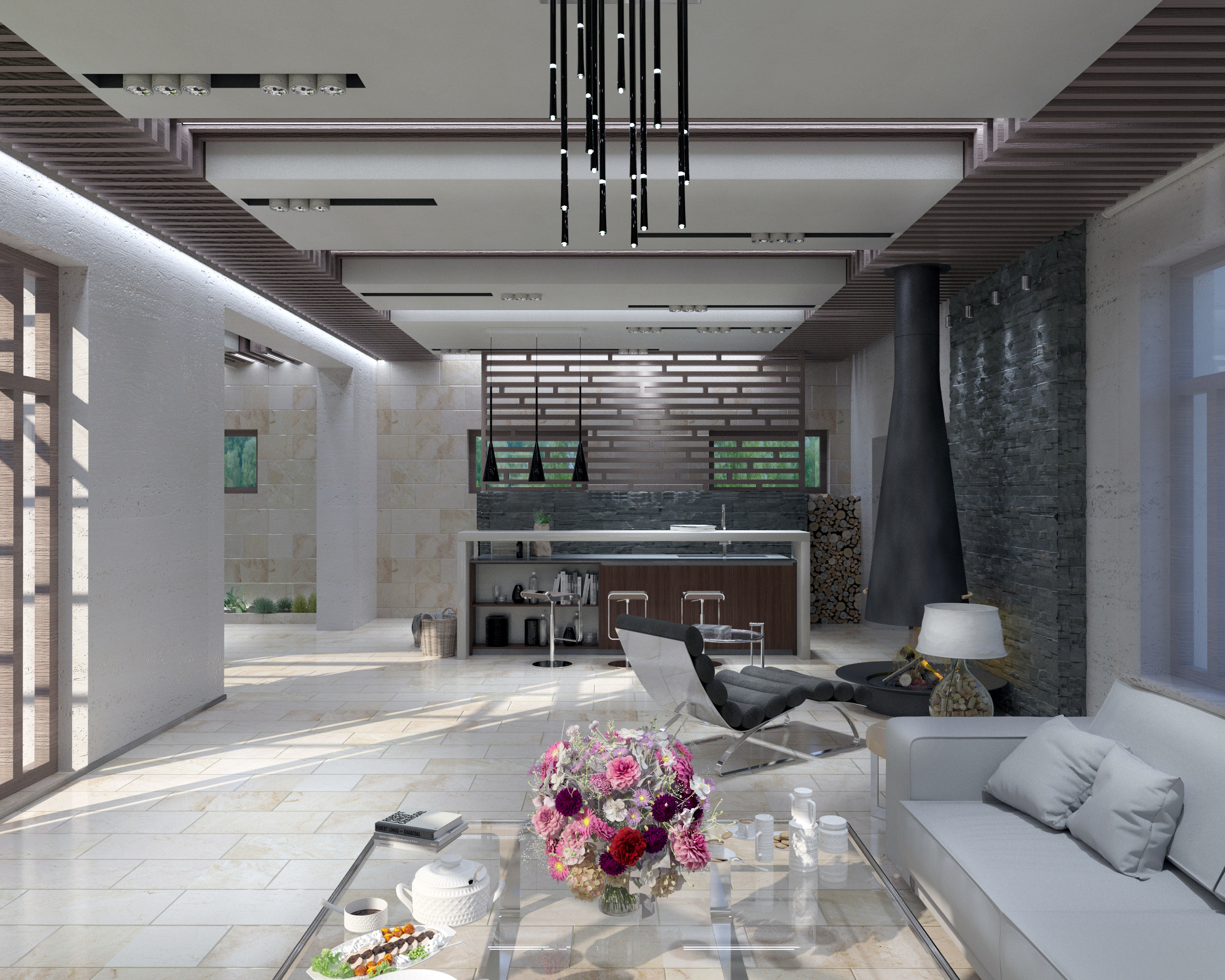 圣彼得堡乡村别墅的疗愈空间设计-4