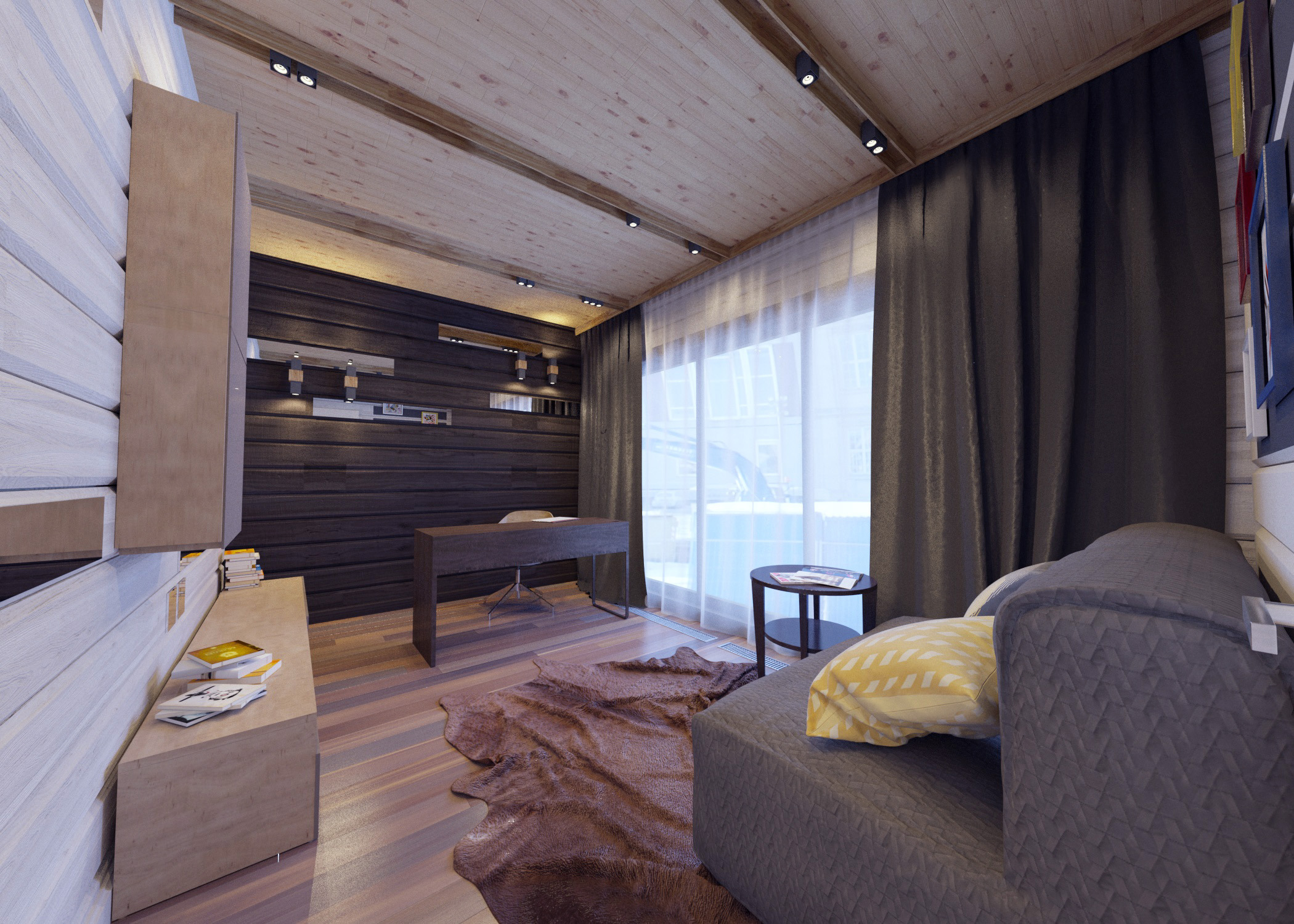 木质空间的艺术 | 温馨二居室的室内设计-5