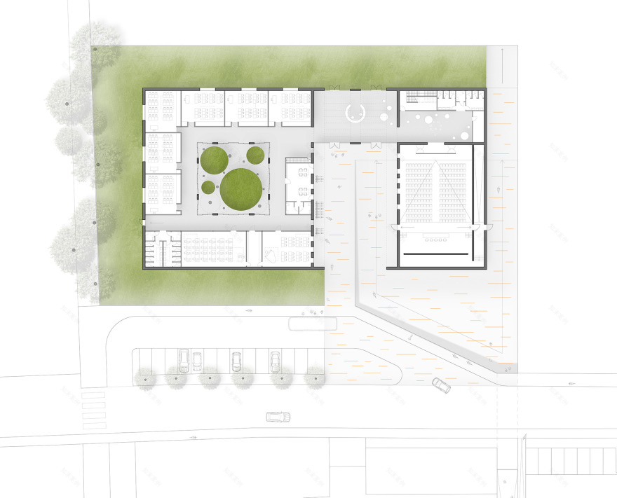Berlingo 小学新校园设计 | 安全舒适的室内外学习空间-11