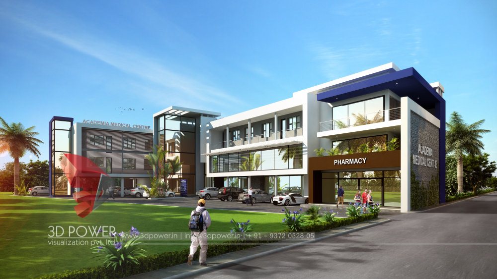 3D Power 打造未来企业总部外观设计-1