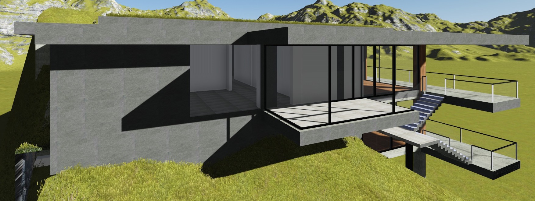 山间周末度假屋设计-13