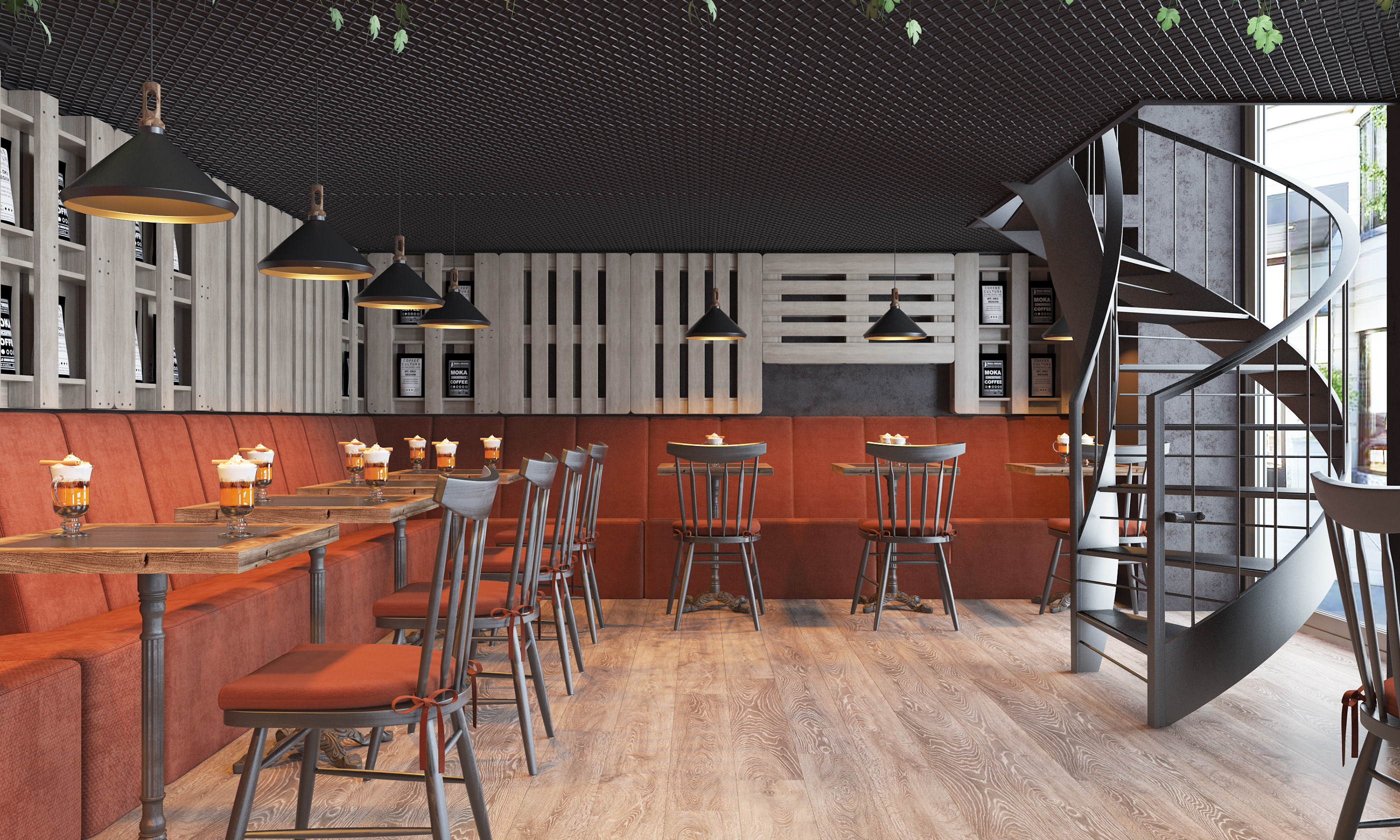 简约风格咖啡厅设计-7