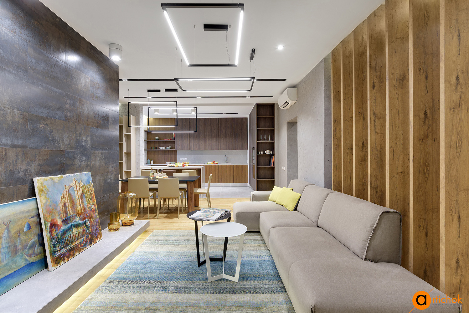 融合功能与舒适的现代公寓设计-1