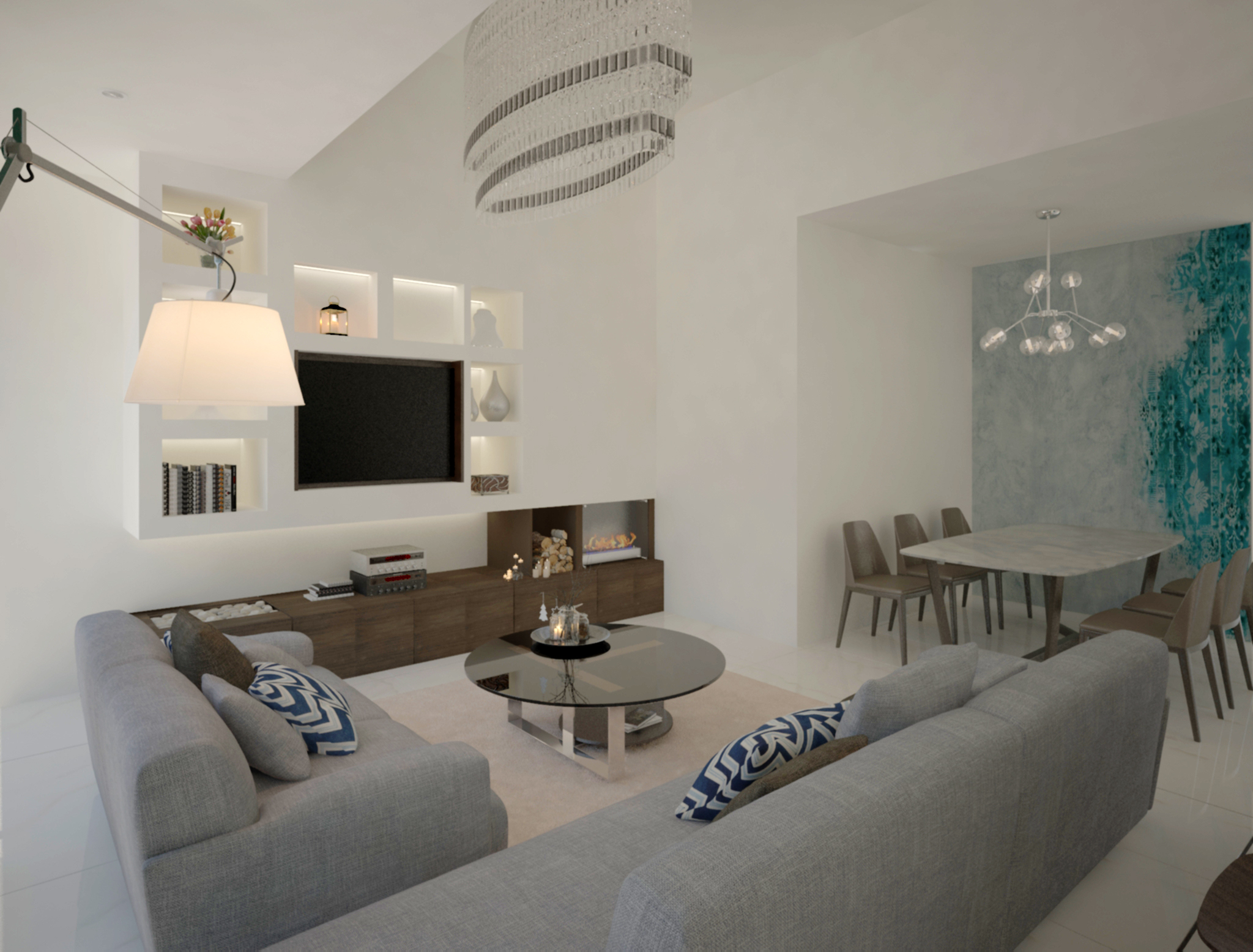 现代简约客厅设计案例-36