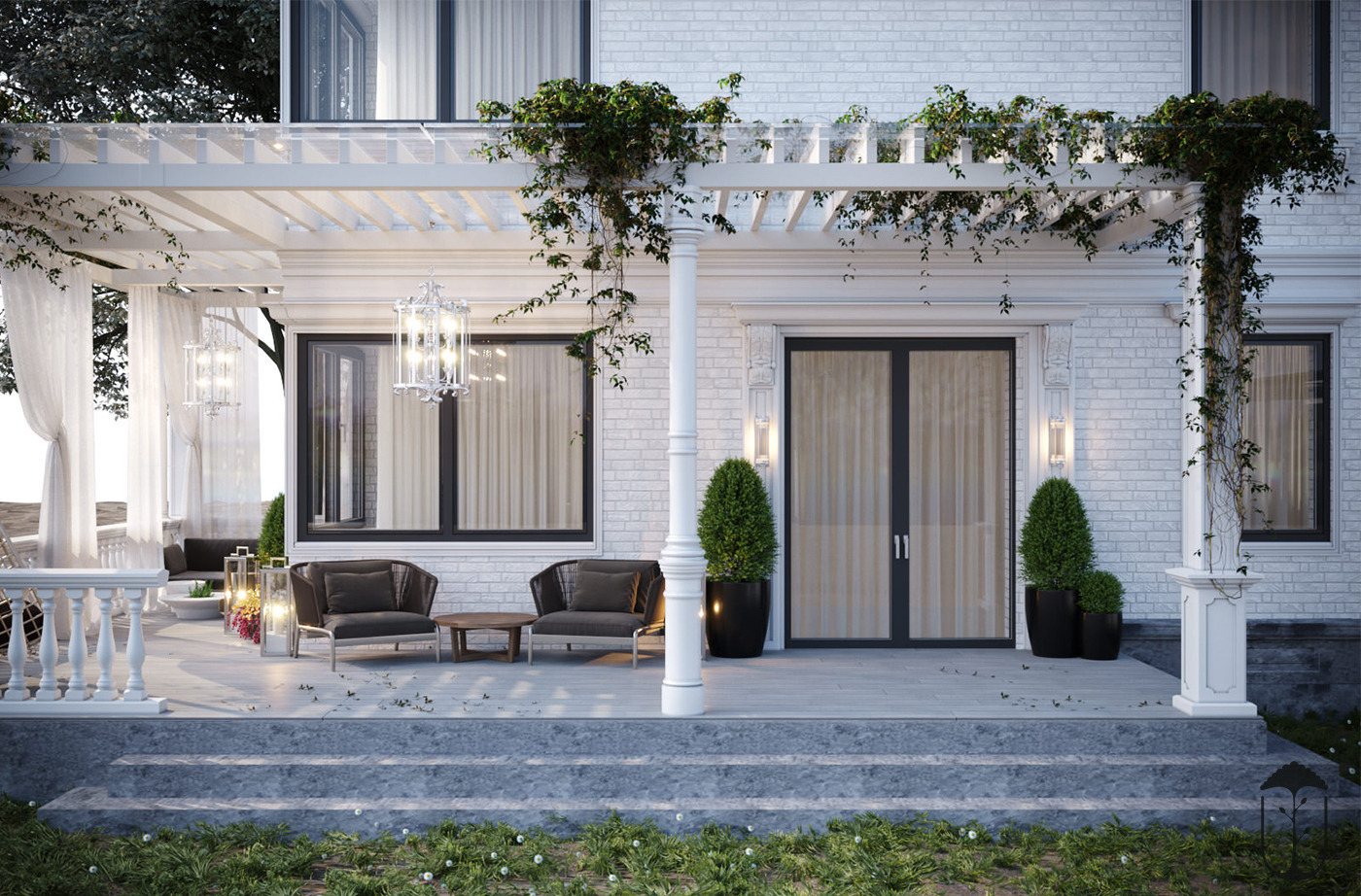 乡村别墅的现代简约之美-4