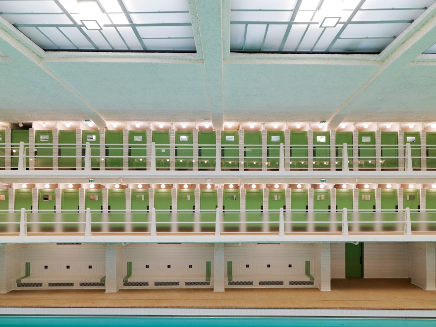 巴黎历史建筑泳池的现代复兴-1