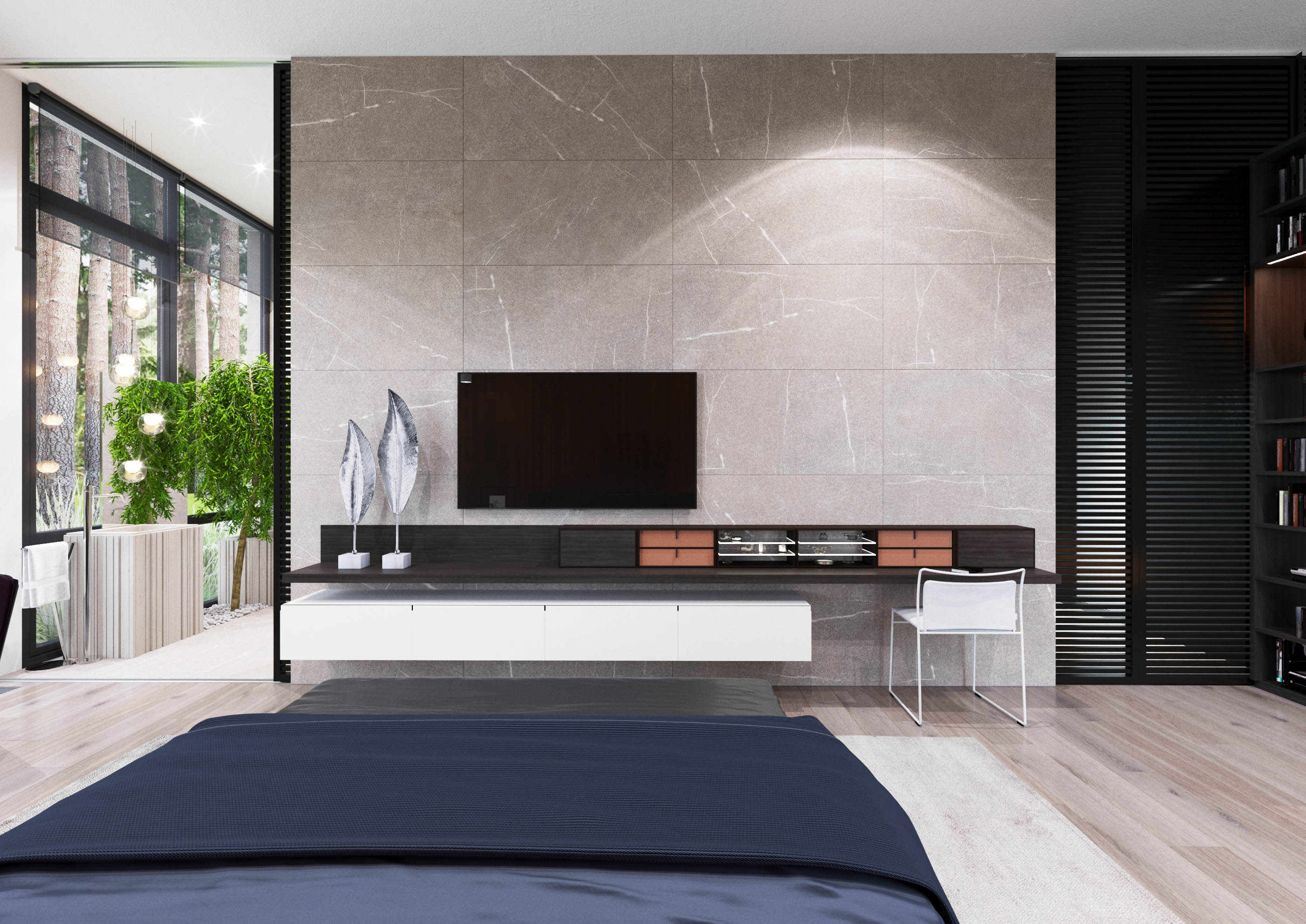 莫斯科乡村别墅 | 2017 年完工的单家庭住宅室内设计案例-12