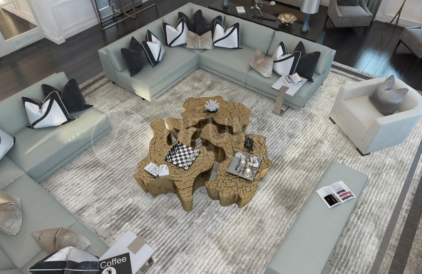 莫斯科英伦风豪华别墅设计-6