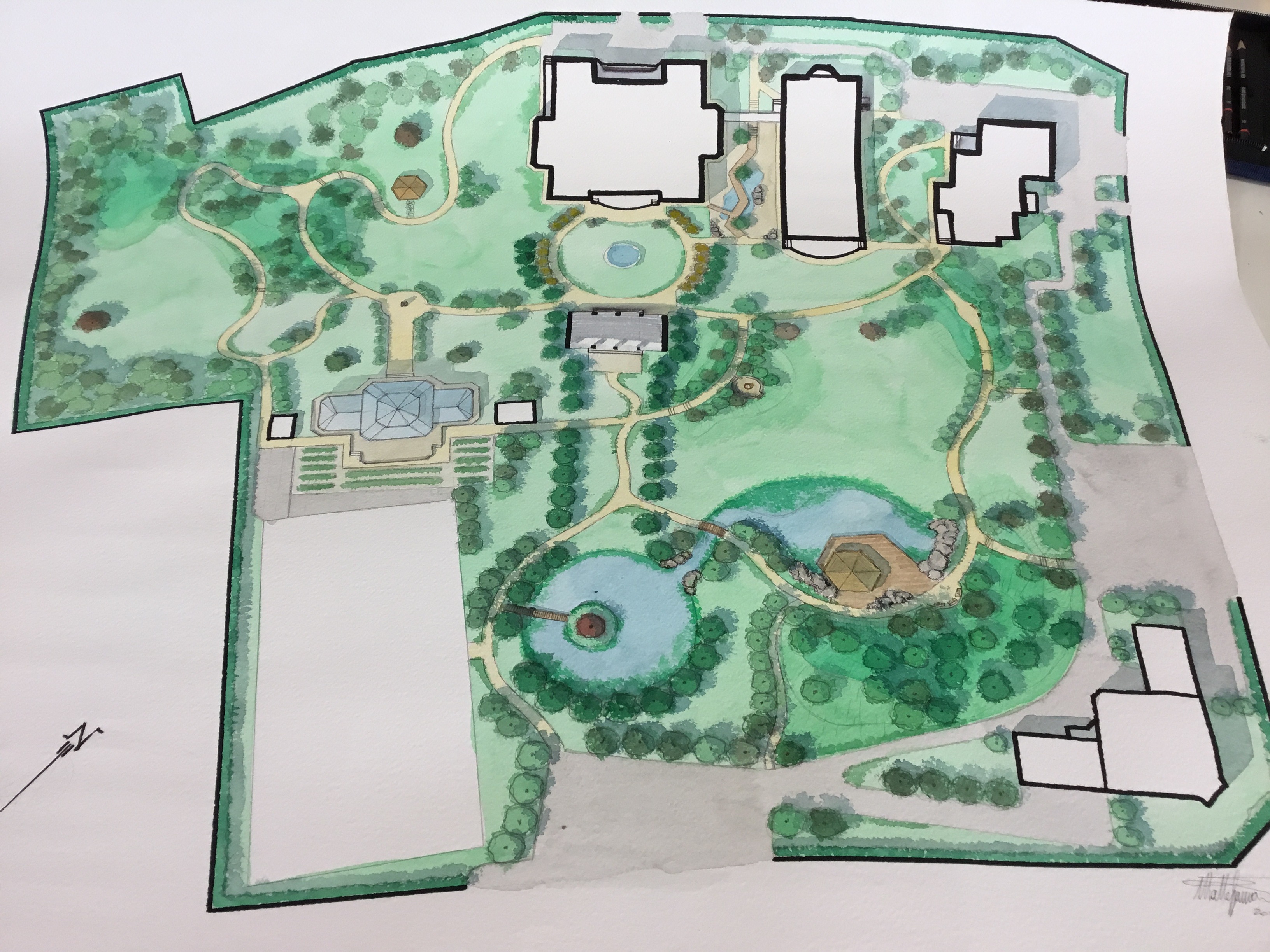 私人豪华花园设计概念-27