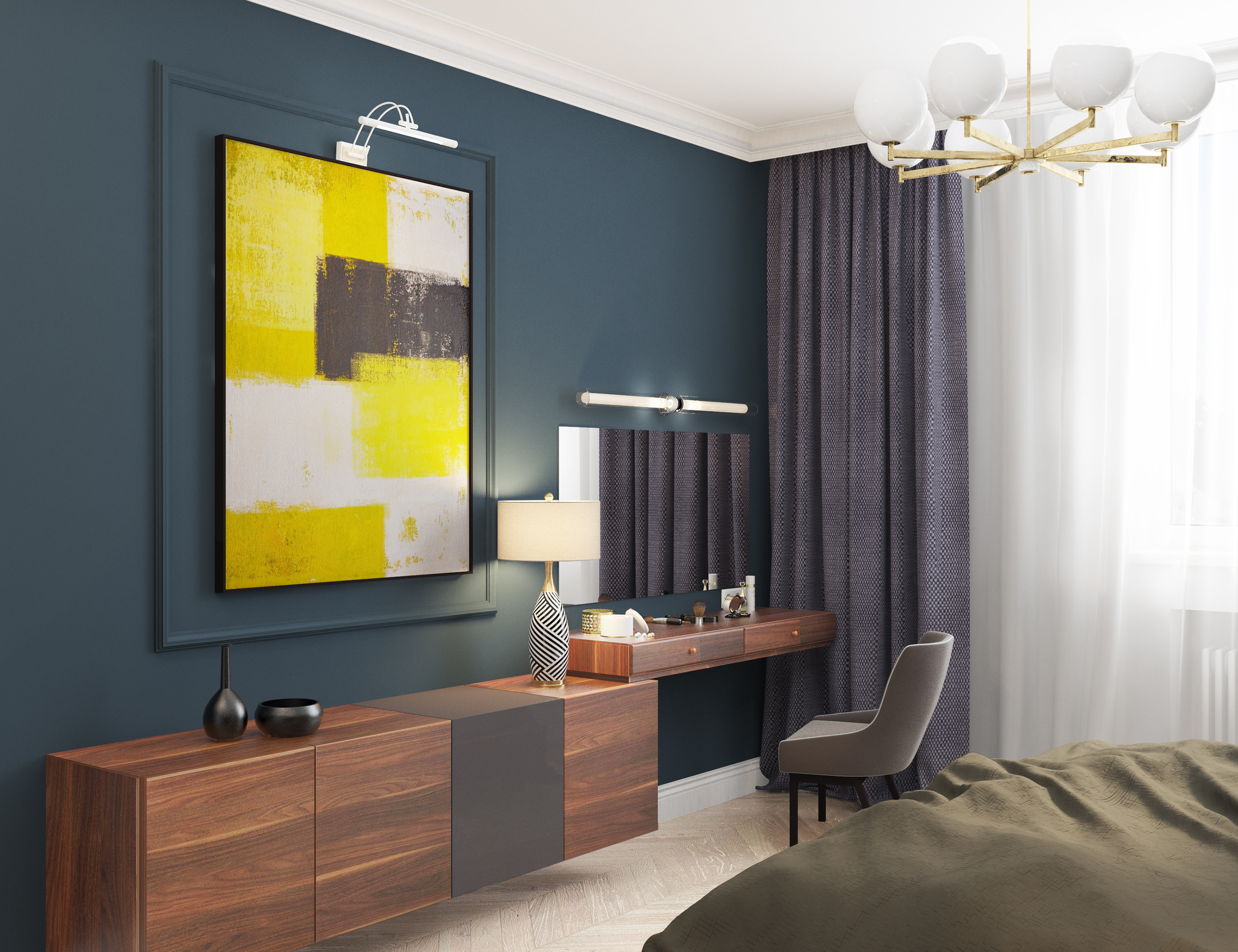 三口之家 100 平米私密住宅设计-8