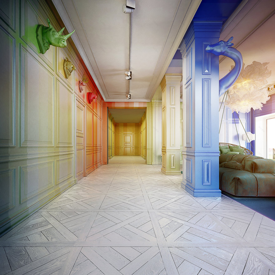 乌克兰基辅 600 平米私人住宅室内设计-15