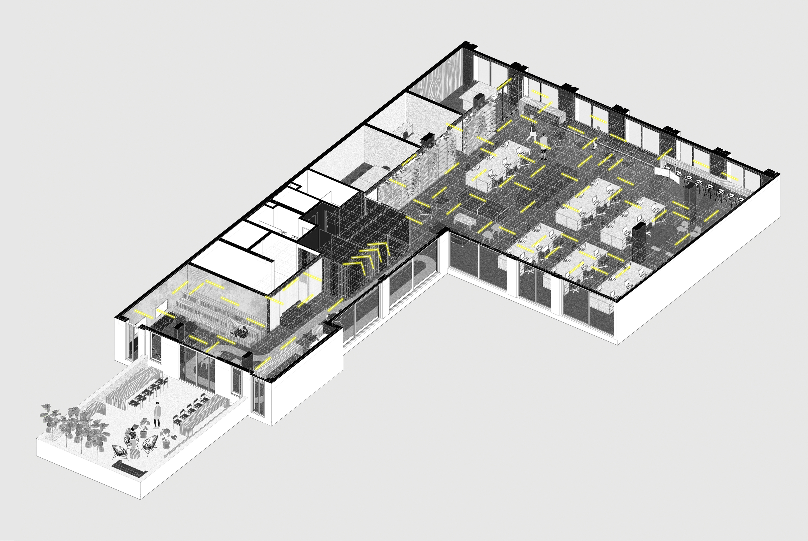 巴西 Azion 科技公司办公室——极客文化与工业风格的完美融合-56