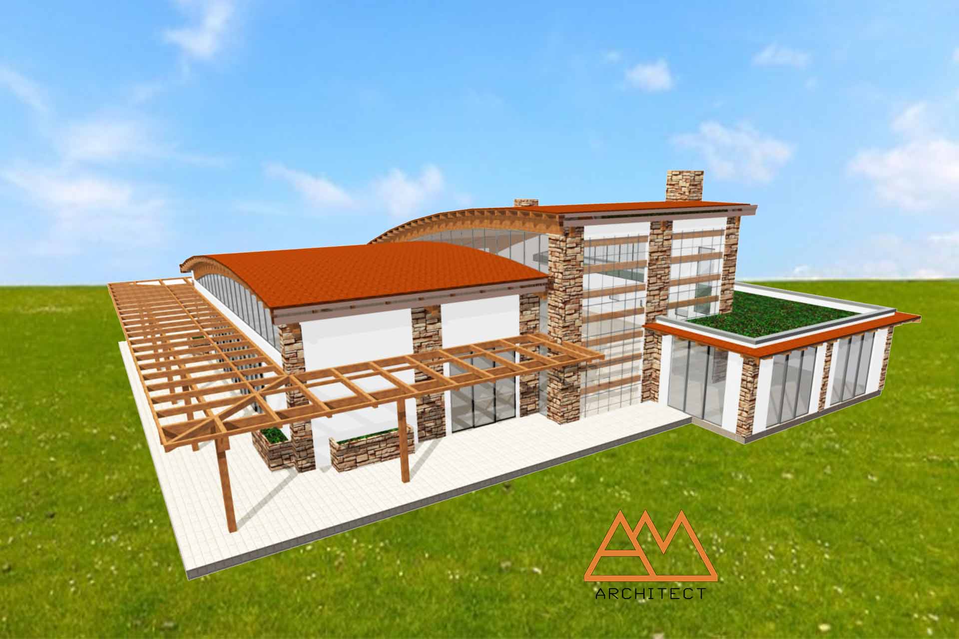 线性几何风格建筑 | 轻盈空间与充足光照的完美结合-10