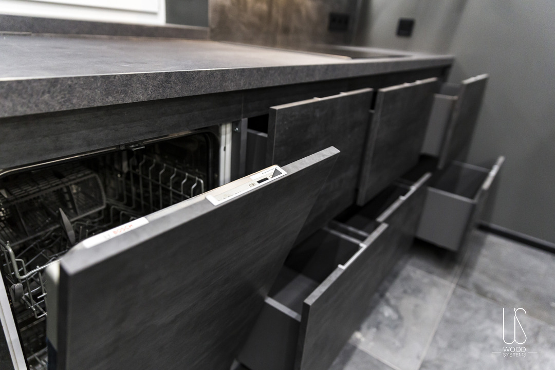 乌克兰基辅"石墨焦糖"厨房设计-17