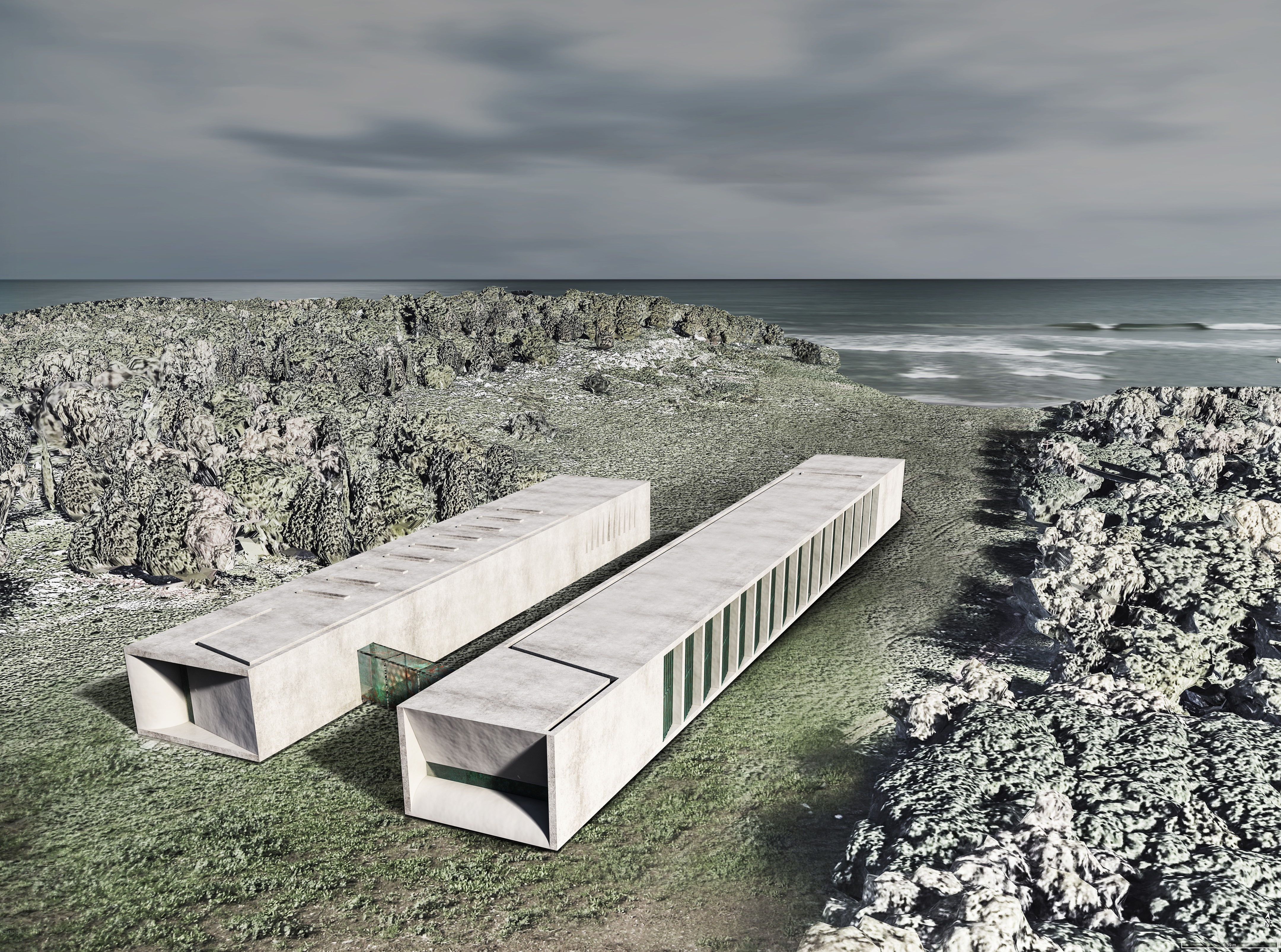 双立方体抽象对话——自然与人工的和谐共存-1