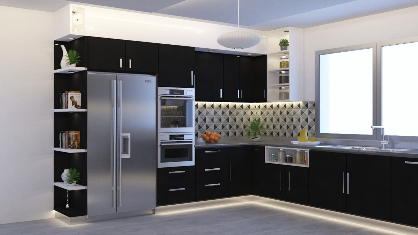 美食·视图 1·，美食·视图 2·，美食·视图 3·，大厅·夜间空间·，大厅朝向夜间空间-16