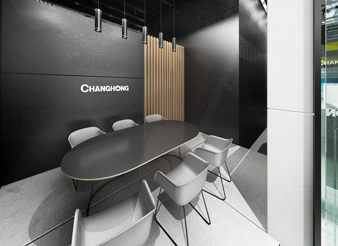 长虹 IFA 柏林展台设计 | 现代建筑模块与智能家居的完美融合-26