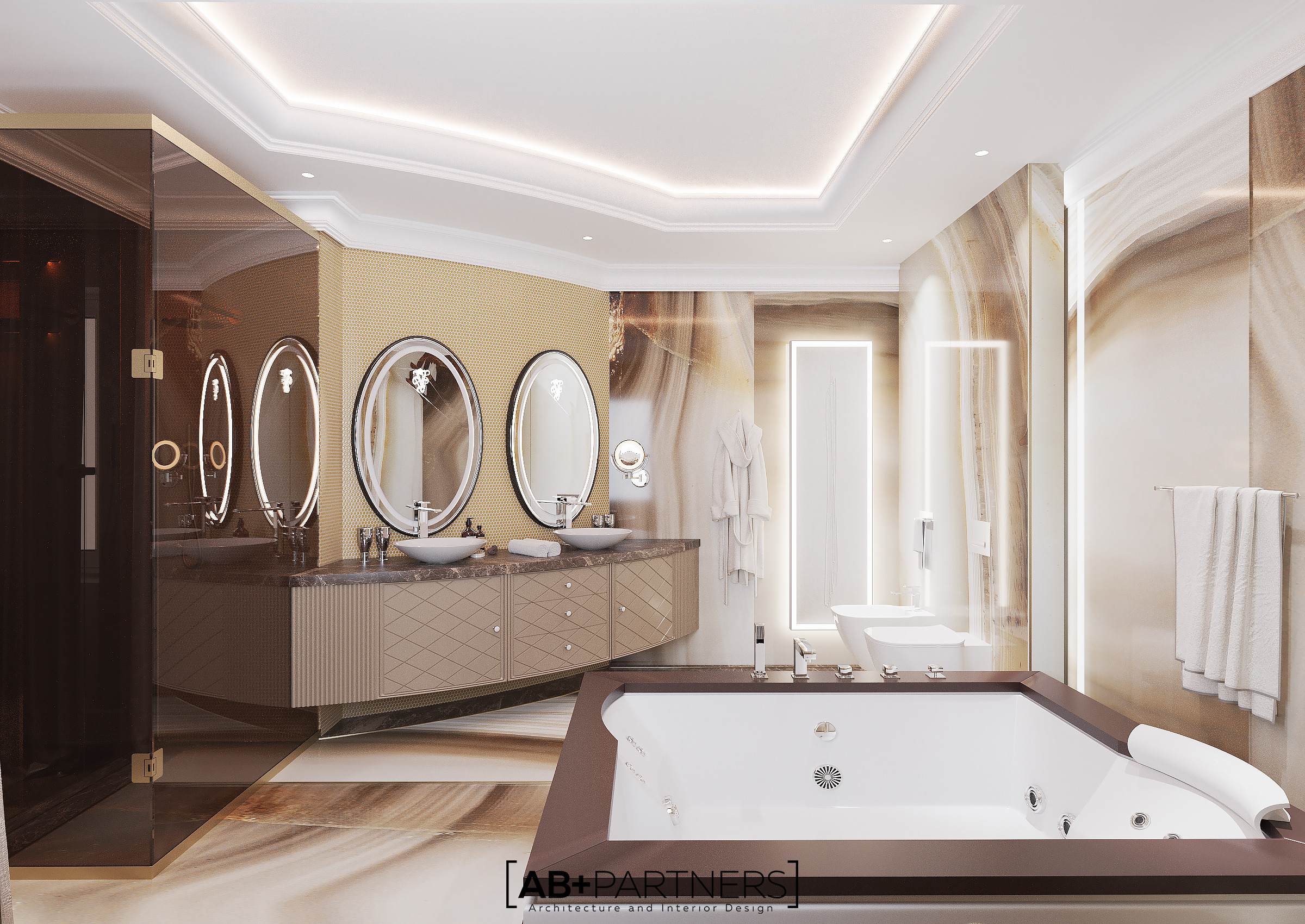 伦敦豪华别墅现代奢华室内设计-49