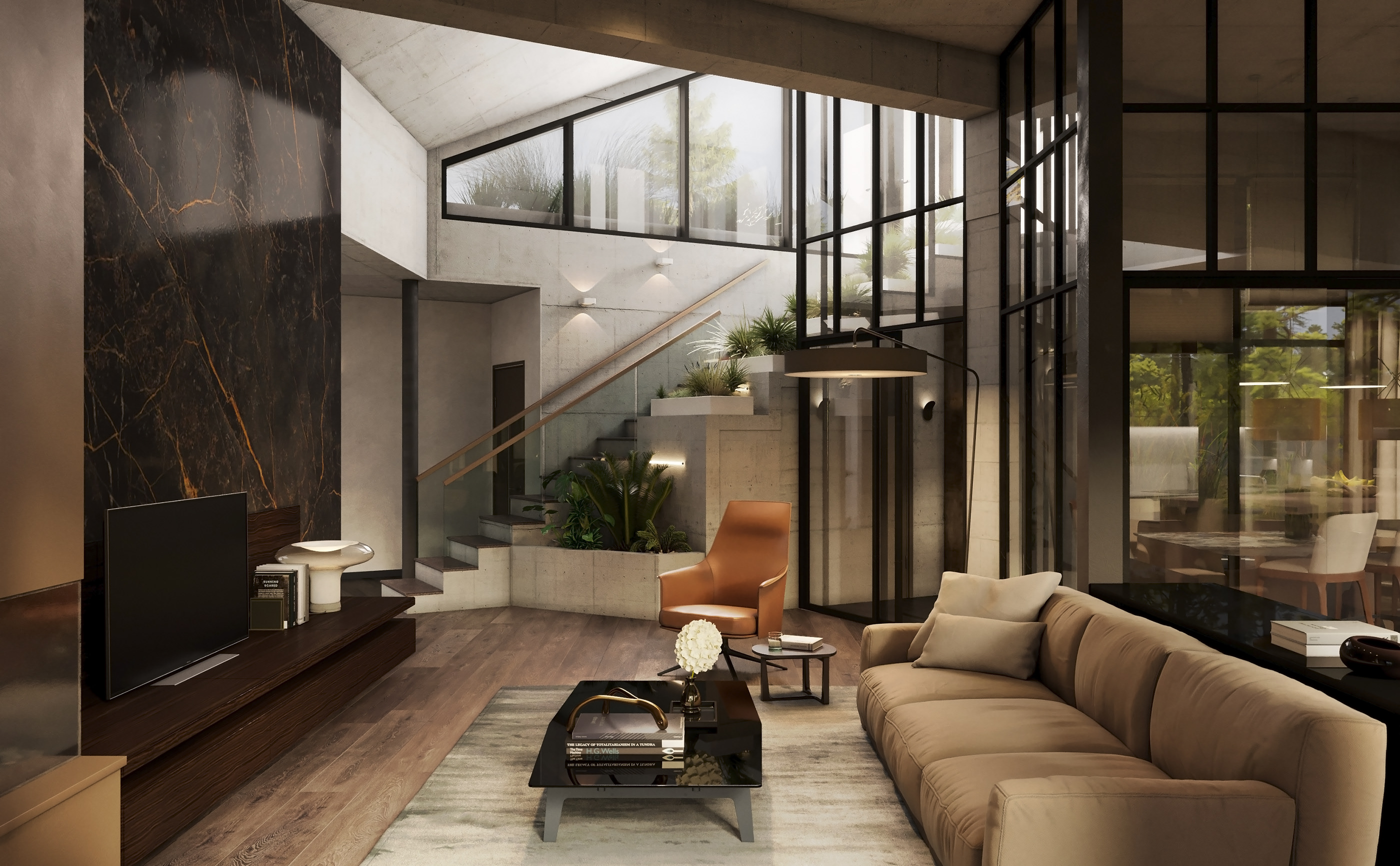 圣彼得堡森林别墅村绿色屋顶住宅-7