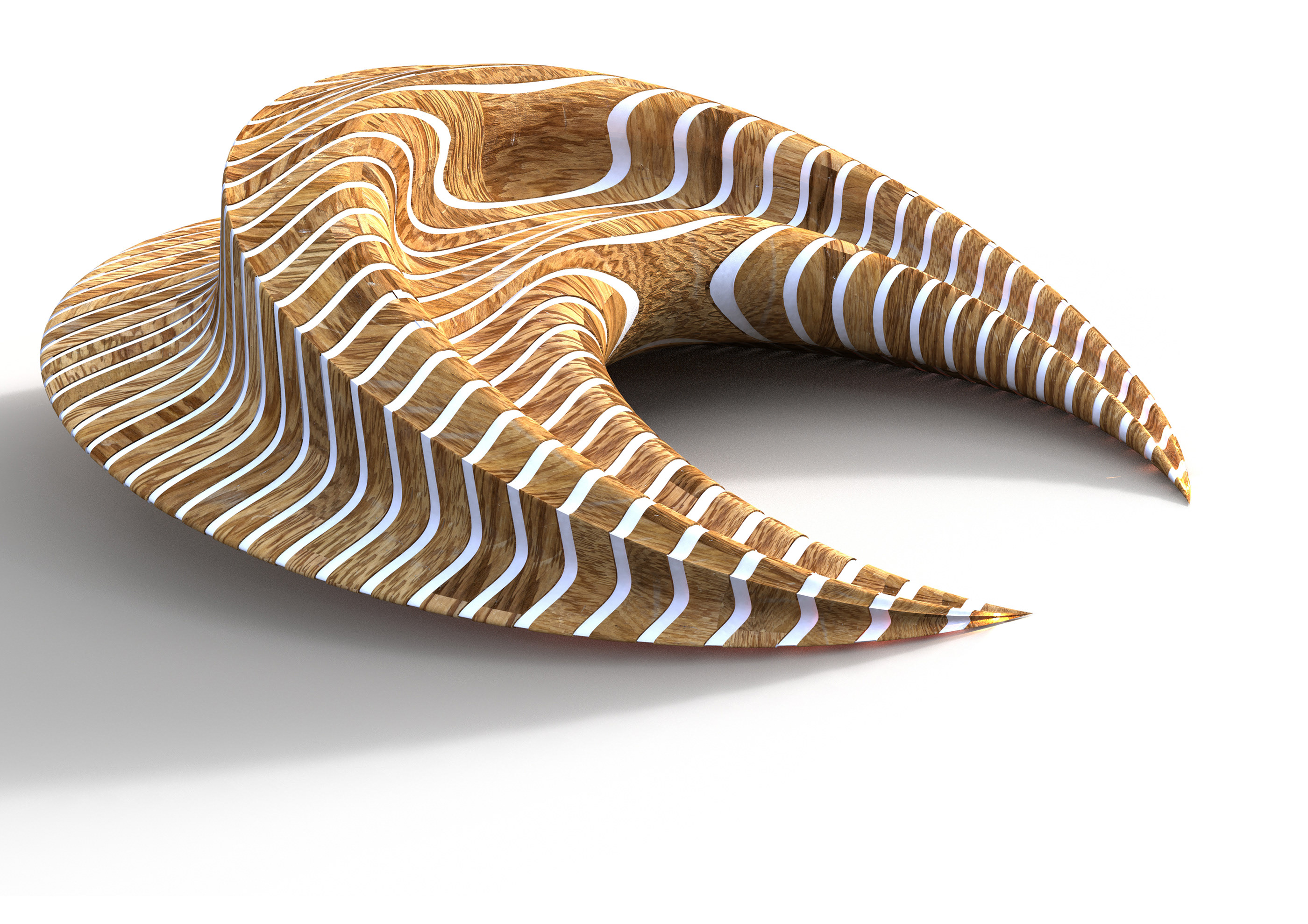 新月型公共座椅——现代建筑与室内空间的完美融合-4