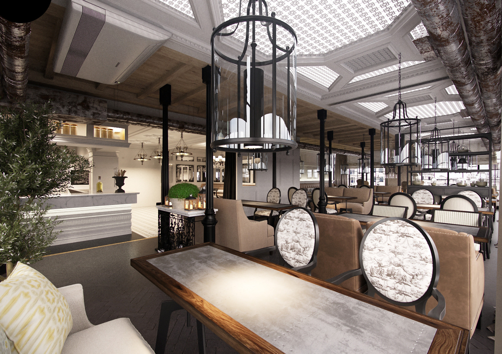 2016 年完成的“黑手党”餐厅室内设计案例-7