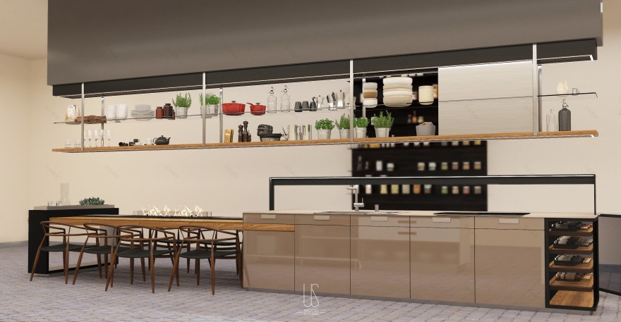 乌克兰现代厨房岛设计,打造温馨生活空间-9