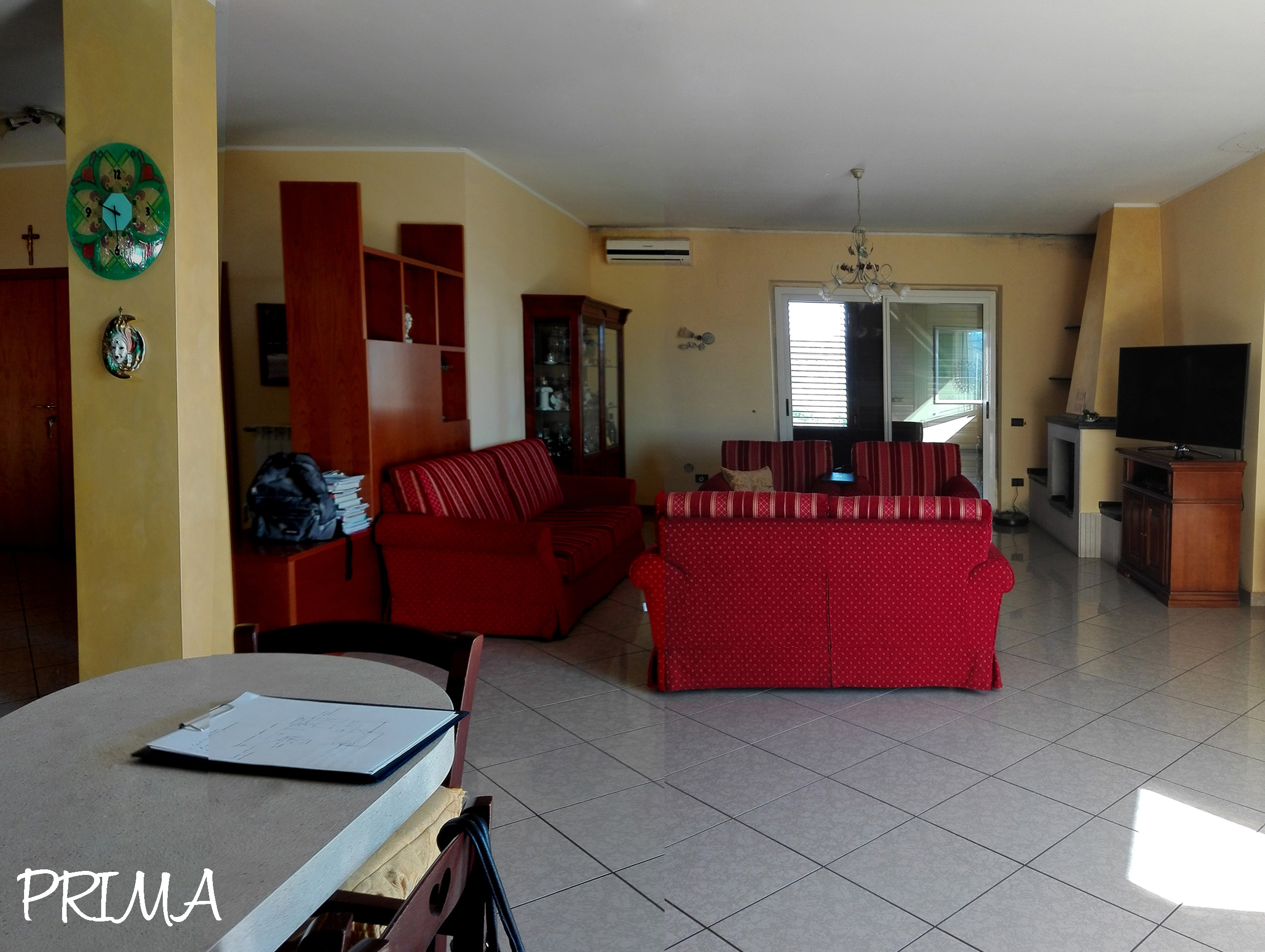 温馨开放式空间 | 意大利公寓客厅设计-42