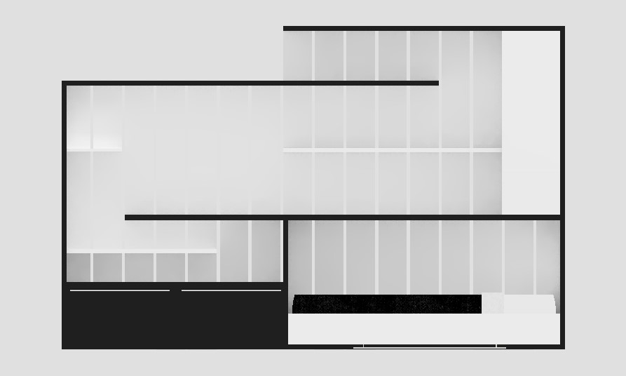 2015 年嵌入式书架床设计-4
