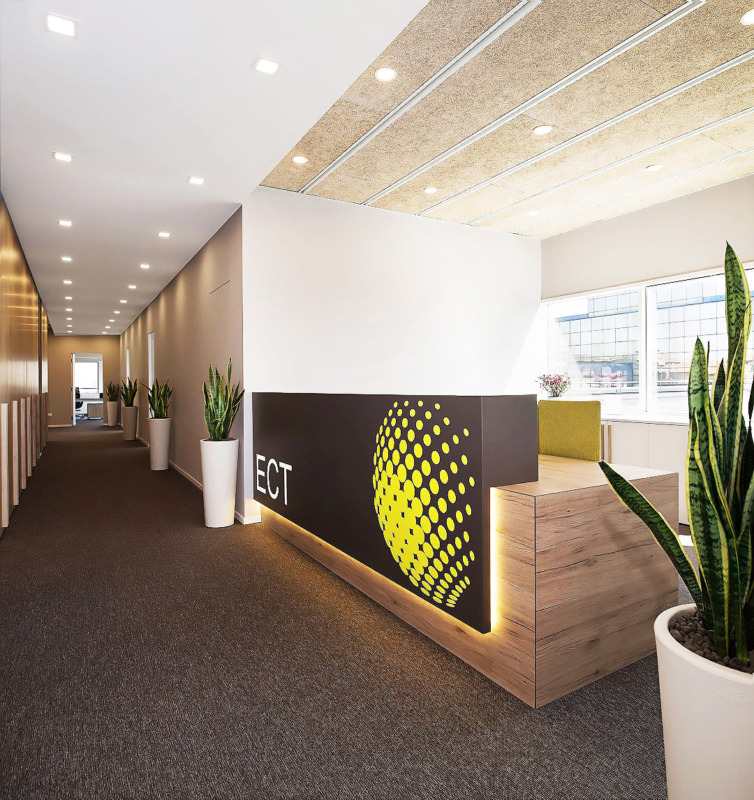 2017 年完成的 ECT 企业总部室内设计案例-1
