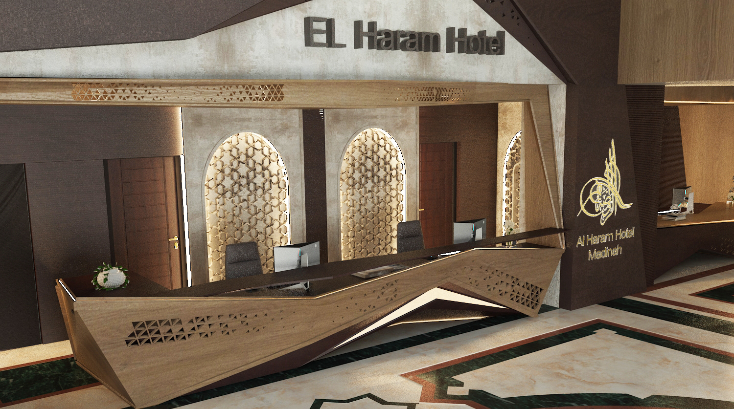 lobby El Haram hotel-3