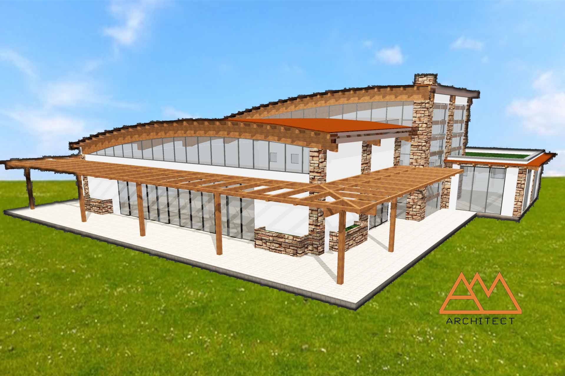 线性几何风格建筑 | 轻盈空间与充足光照的完美结合-8