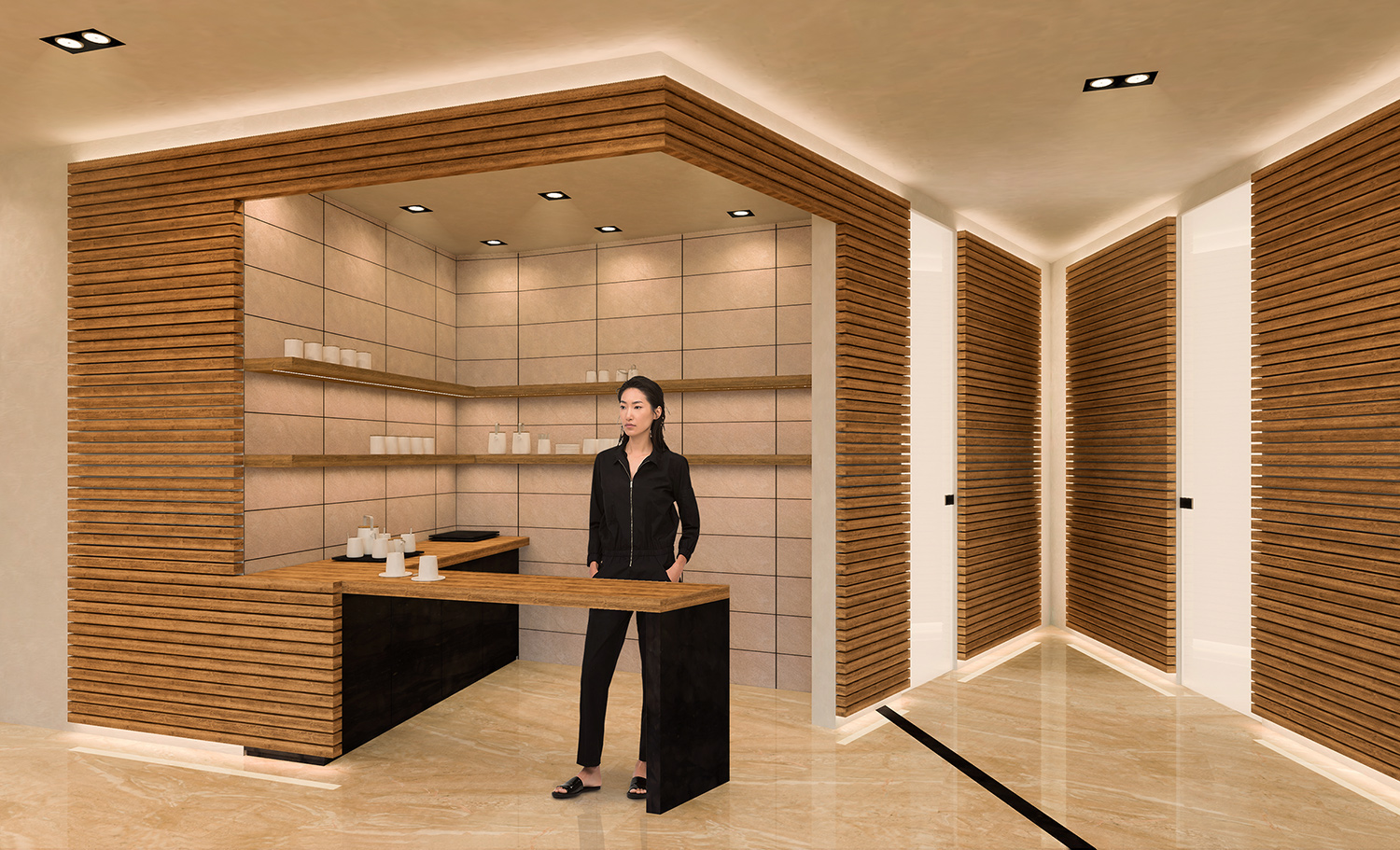 简约城市绿洲——246 平米 wellness 中心设计-13